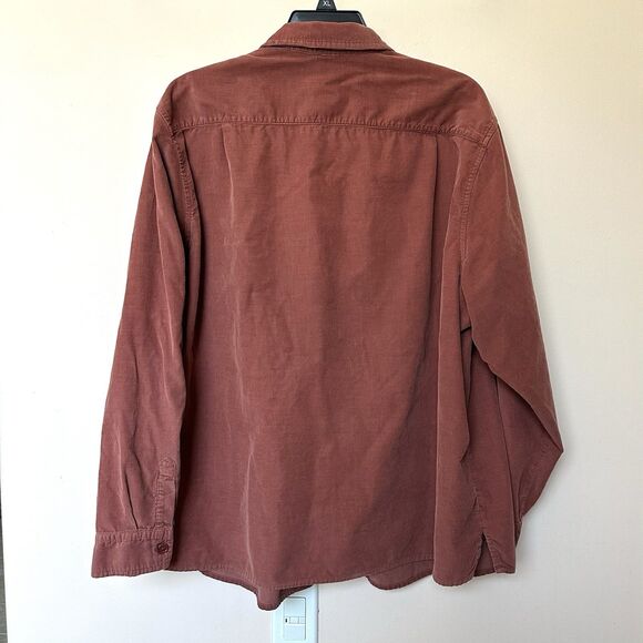 Lee Shirt Women’s 2X Long Sleeve Button Up Corduroy Rust Brown RN#76050 - Picture 3 of 8